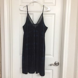 Sexy velvet slip dress
